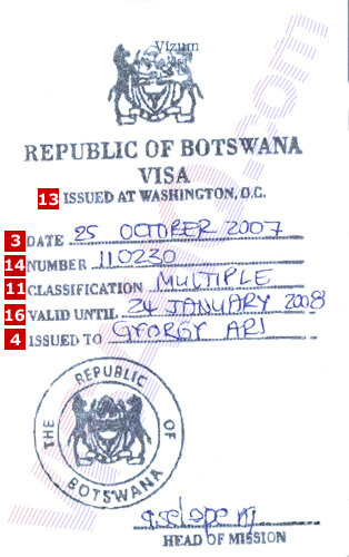 Botswana Visa